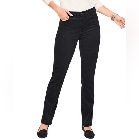 Talbots Pants - Talbots Women’s Black Velveteen Straight Leg Pants | Size 8